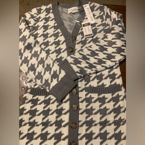 Women's Sweater Dress Jacket Versatile Live Oak size petite large PL New Gray